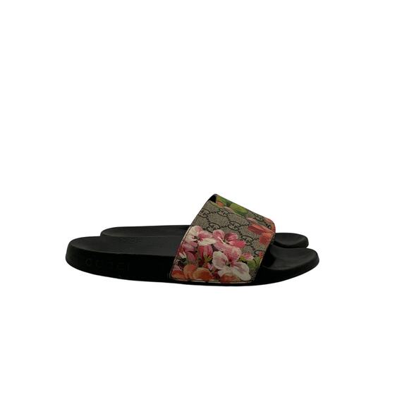 Gucci 'Pursuit' Black Leather Slide Sandal Size 6US / 36EU - Picture 2 of 6